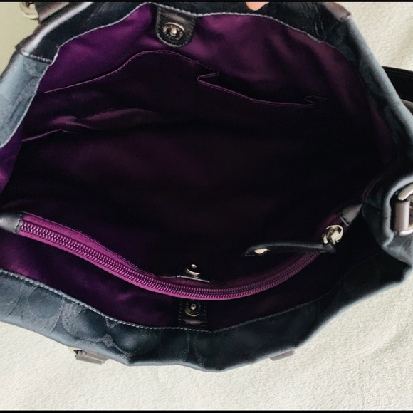 NEW Coach Signature Satchel in Charcoal - Picture 7 of 8